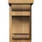 Ekena Millwork New Brighton Rough Sawn Corbel w/Backplate, Western Red Cedar, 8"W x 14"D x 14"H COR08X14X14NEB01RWR - alternate 3